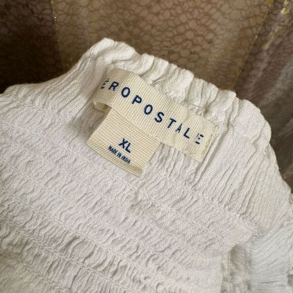 Aeropostale White High-Waisted Lace-Trim Flippy Skirt Skort XL - Picture 3 of 11